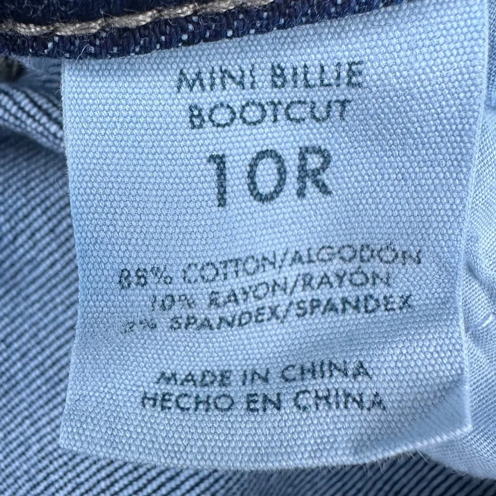 BKE Youth Girls Mini Billie Bootcut Jeans Medium Wash Size 10R Adjustable Waist